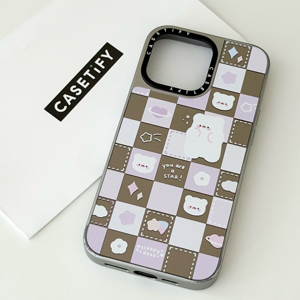 Casetify StarMochi Checkers by Sleepydaze iPhone 15 Promax